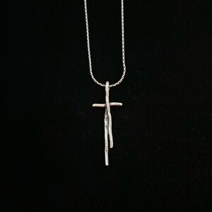 Silpada Artisan Sterling Silver Cross Necklace